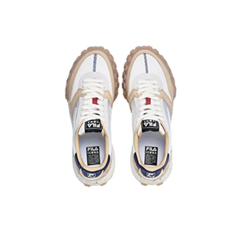 Baskets Gara Chunky « Blanc Gris Beige »