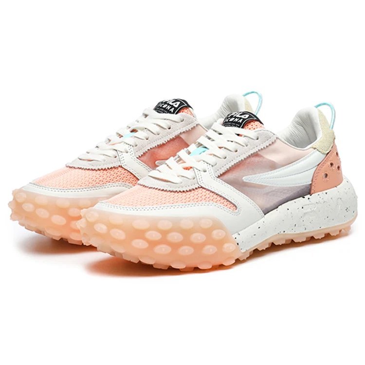 Baskets Gara Chunky « Rose Blanc »
