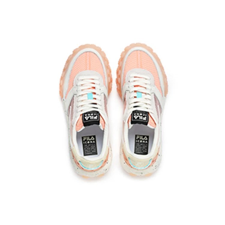 Baskets Gara Chunky « Rose Blanc »