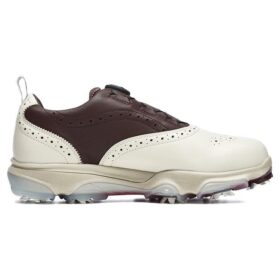Baskets Golf Oxford Spike « Blanc-Marron »