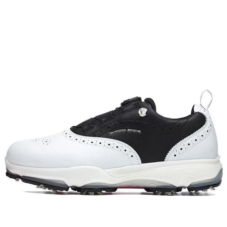 Baskets Golf Oxford Spike « White Black »