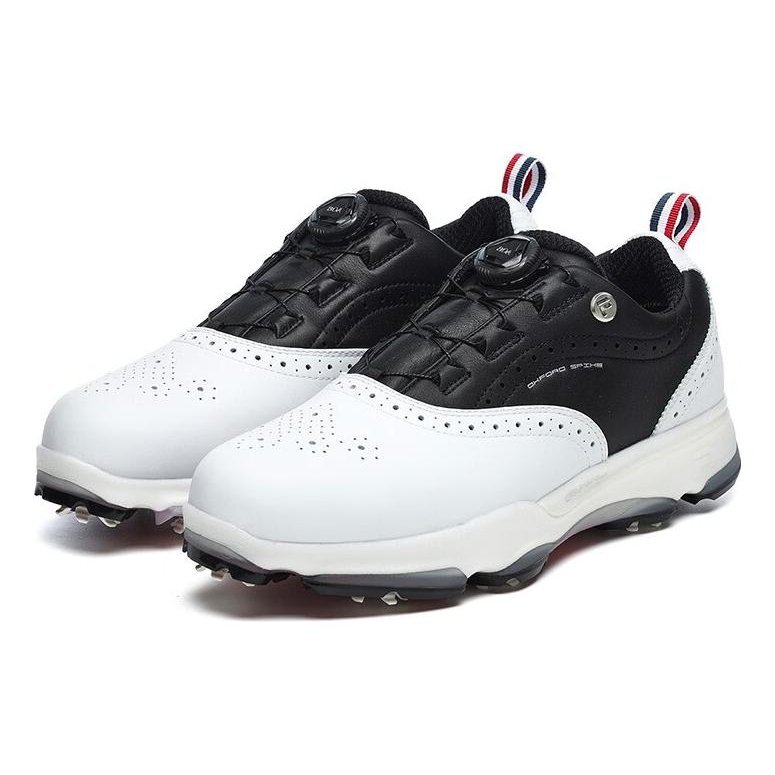 Baskets Golf Oxford Spike « White Black »
