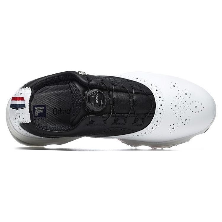 Baskets Golf Oxford Spike « White Black »