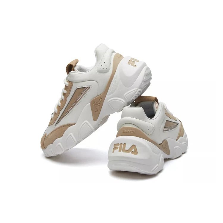 Baskets Lanvin x Fila Blanc/Jaune