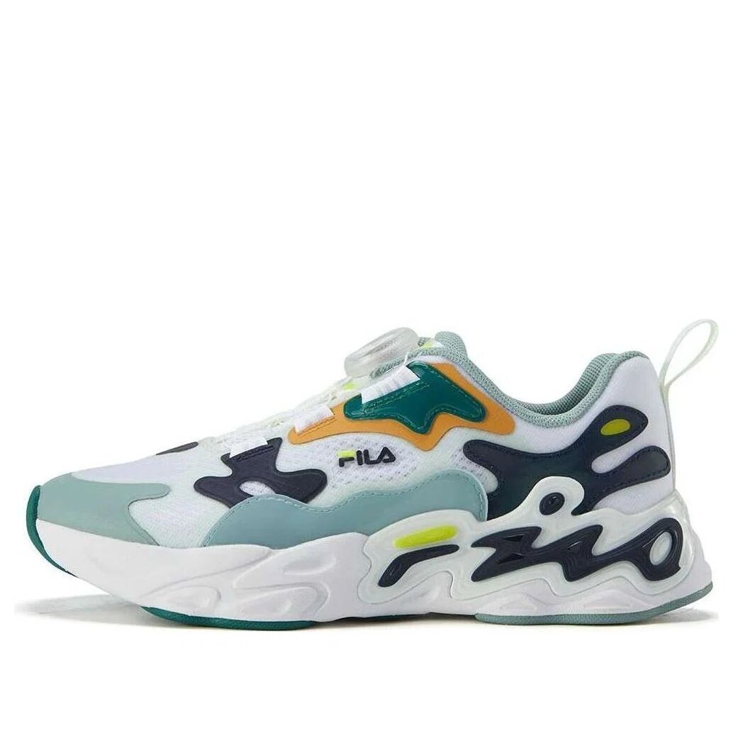 Baskets lifestyle Boa « Blanc Vert Bleu marine »