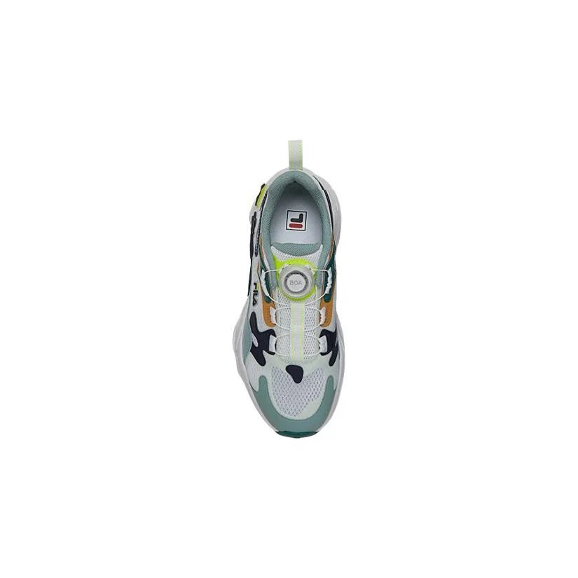 Baskets lifestyle Boa « Blanc Vert Bleu marine »