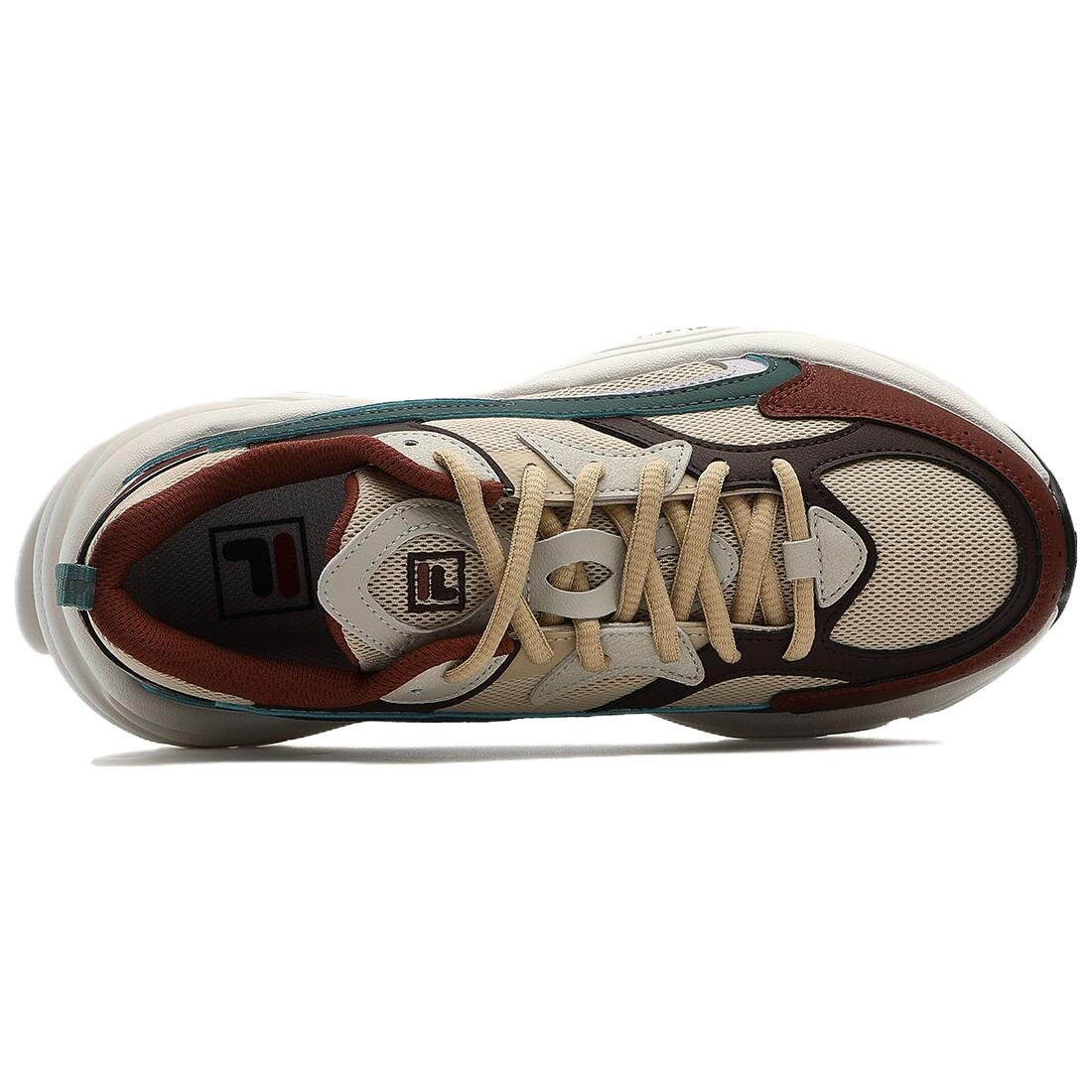 Baskets Mars 1S SMU « Beige, marron, rouge »