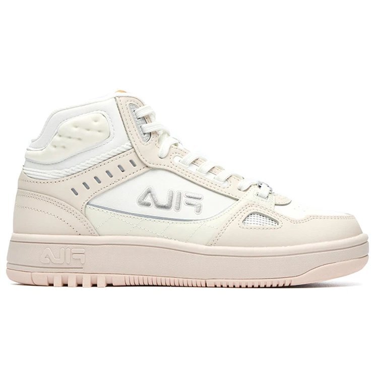 Baskets montantes rose/blanc
