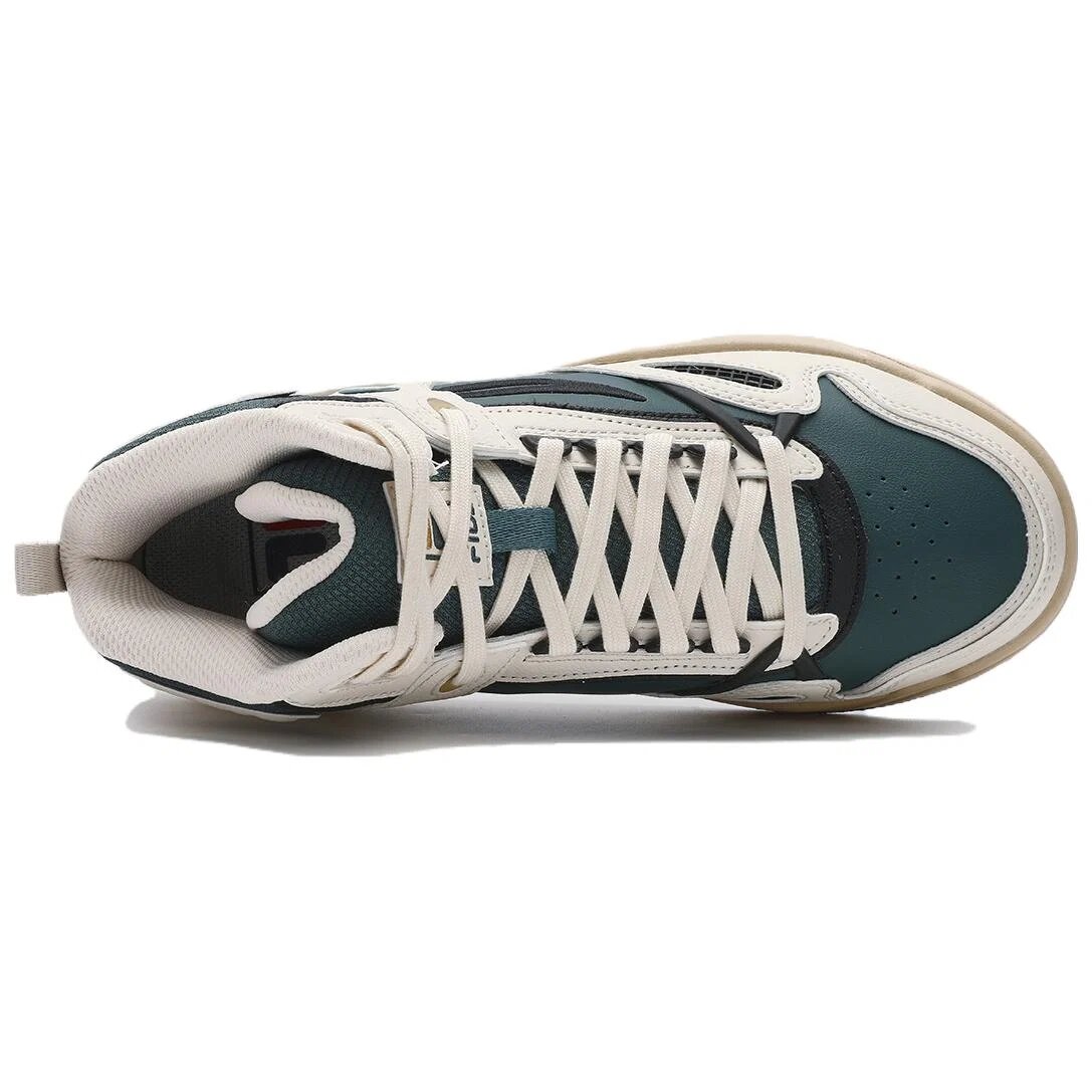 Baskets montantes « White Green »