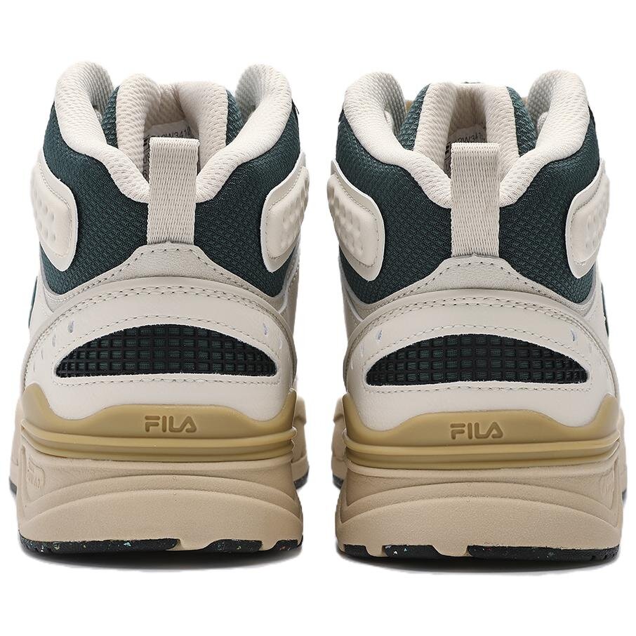 Baskets montantes « White Green »