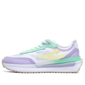 Baskets Renno Classics « Blanc, lilas, vert »