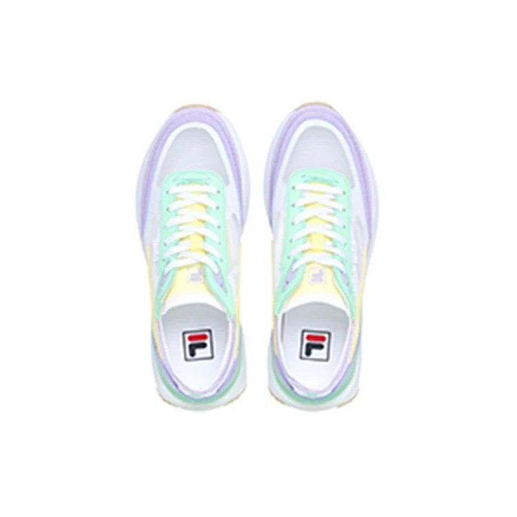 Baskets Renno Classics « Blanc, lilas, vert »