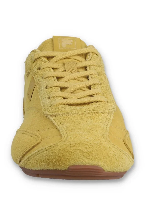 Baskets Ritmo en daim jaune pour femme