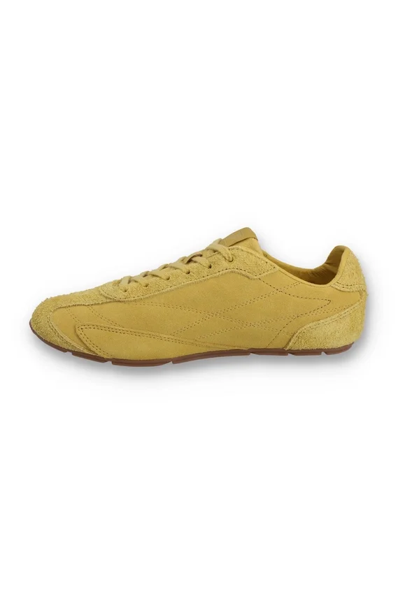 Baskets Ritmo en daim jaune pour femme
