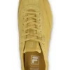 Baskets Ritmo en daim jaune pour femme