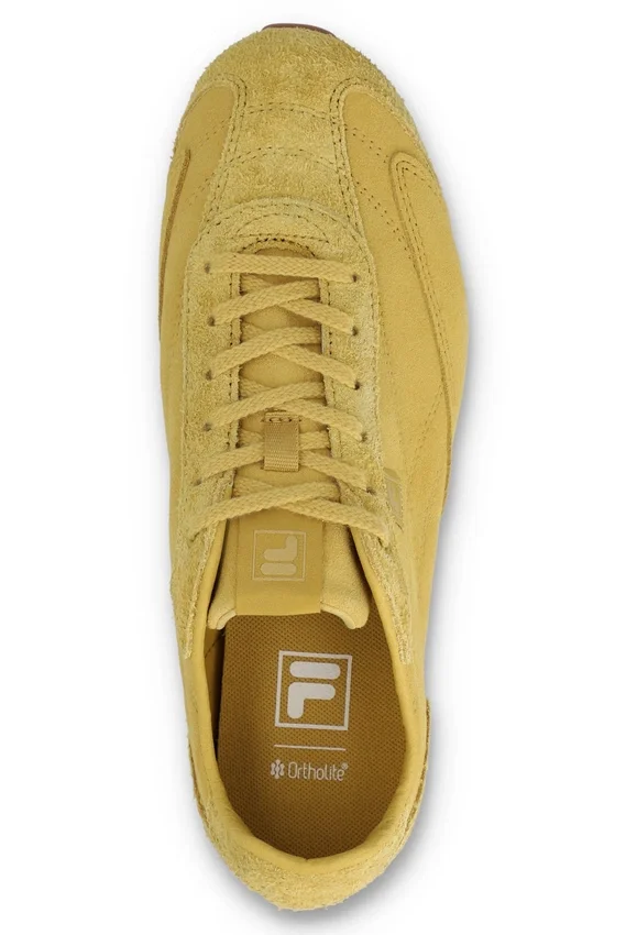 Baskets Ritmo en daim jaune pour femme
