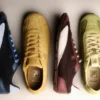 Baskets Ritmo en daim jaune pour femme
