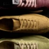 Baskets Ritmo en daim vert pour femme