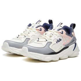 Baskets Skipper « Gris, rose et blanc »
