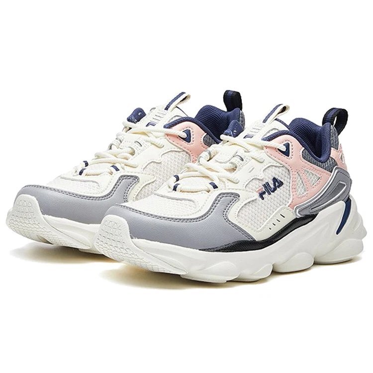 Baskets Skipper « Gris, rose et blanc »