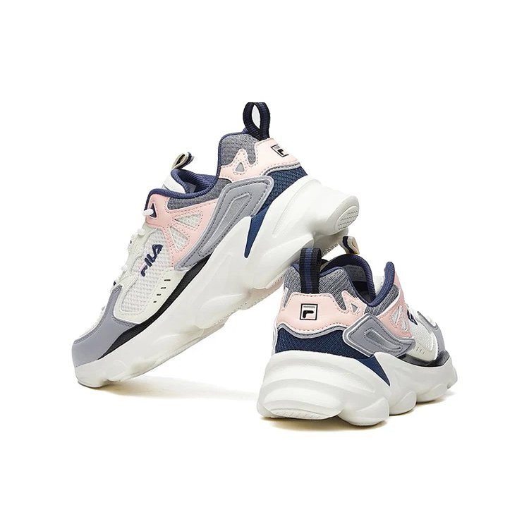 Baskets Skipper « Gris, rose et blanc »