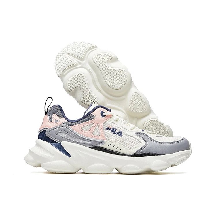Baskets Skipper « Gris, rose et blanc »