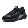 Baskets tendance, chaussures de course basses « Noir Gris »