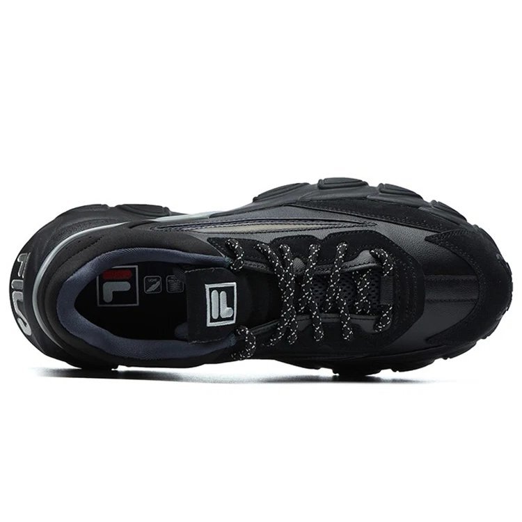 Baskets tendance, chaussures de course basses « Noir Gris »
