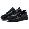 Baskets tendance, chaussures de course basses, noir/gris