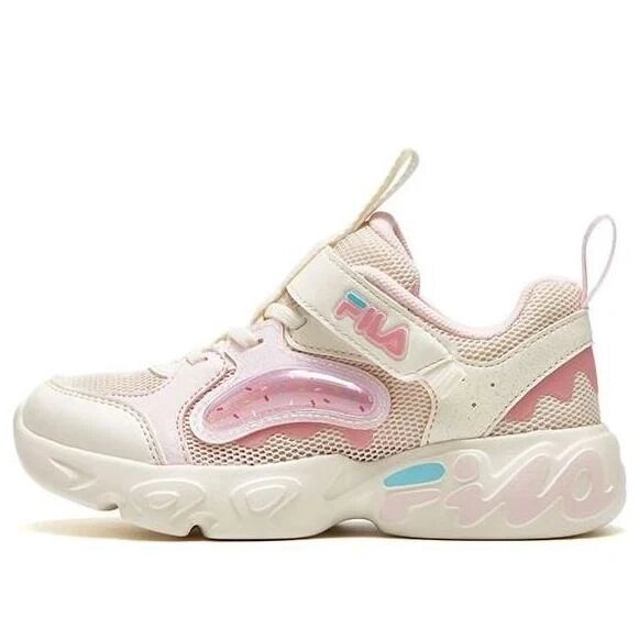 Baskets tendance « Crème, Blanc, Rose »