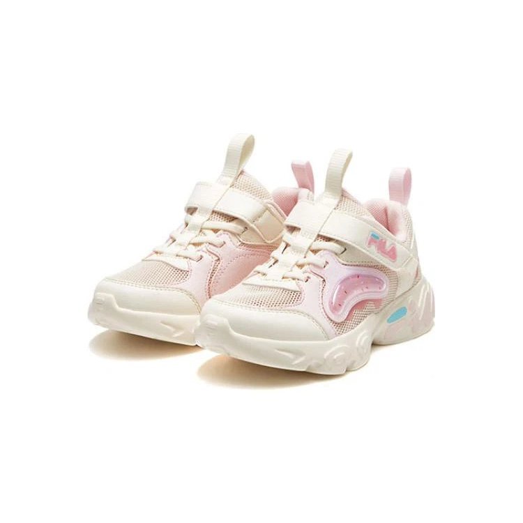 Baskets tendance « Crème, Blanc, Rose »