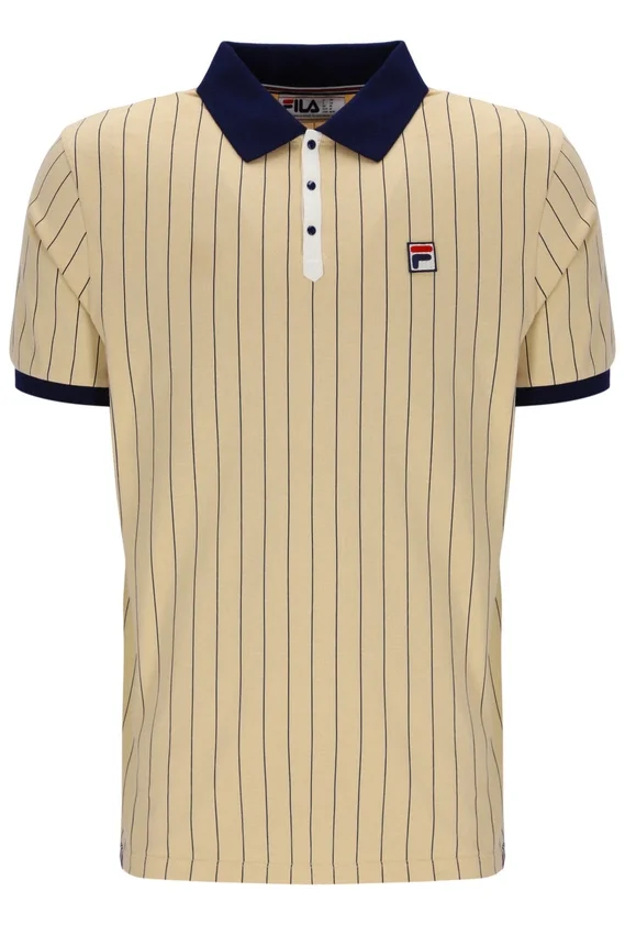 Beige classique Polo rayé vintage classique BB1