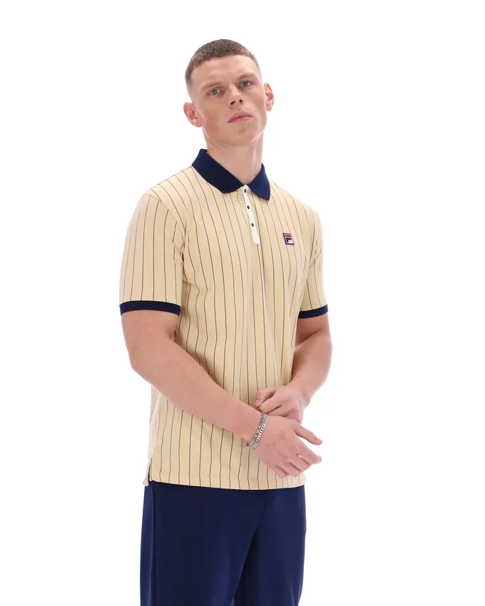 Beige classique Polo rayé vintage classique BB1