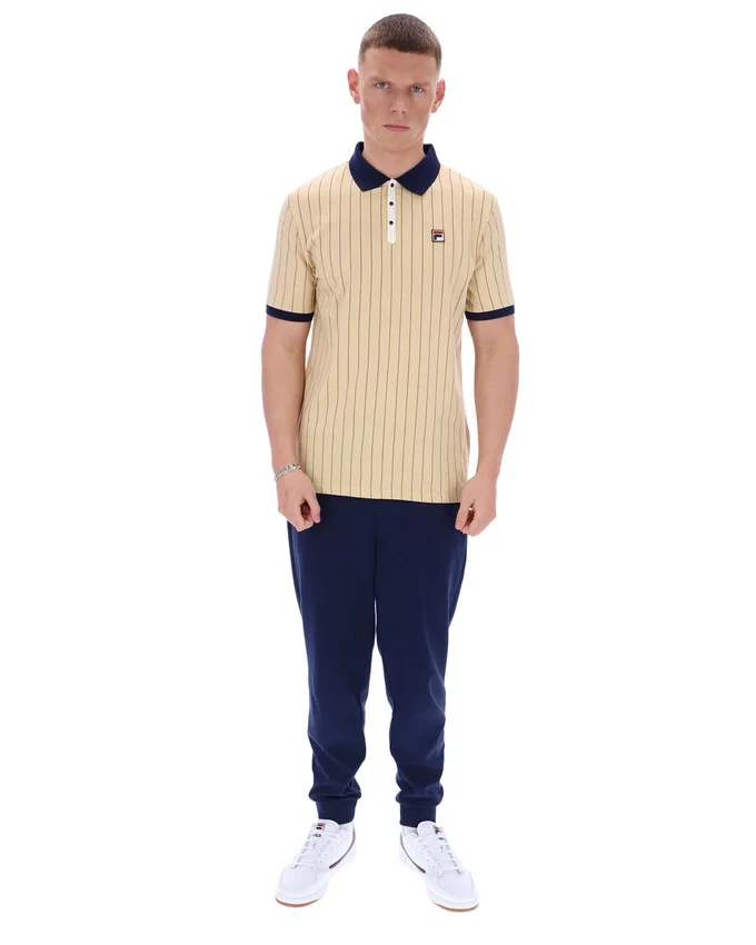 Beige classique Polo rayé vintage classique BB1