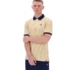 Beige classique Polo rayé vintage classique BB1