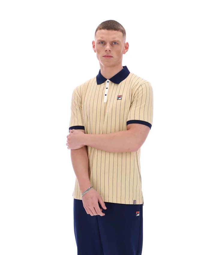 Beige classique Polo rayé vintage classique BB1