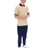 Beige classique Polo rayé vintage classique BB1
