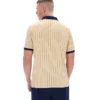 Beige classique Polo rayé vintage classique BB1