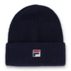 Bonnet Fila Navy Ricco Watchman à revers et côtes