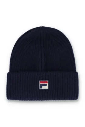 Bonnet Fila Navy Ricco Watchman à revers et côtes