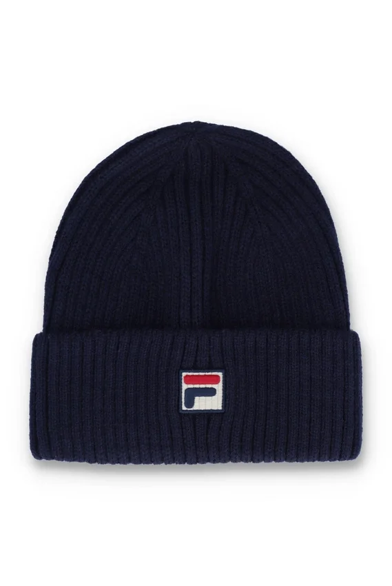 Bonnet Fila Navy Ricco Watchman à revers et côtes