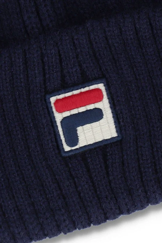 Bonnet Fila Navy Ricco Watchman à revers et côtes