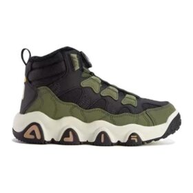 Bottes mi-hautes « Vert olive noir »