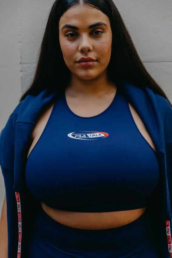 Brassière de sport Fila x TALA SKINLUXE bleu marine