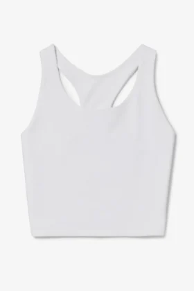 Brassière longue ligne Cross Court blanche