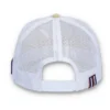 Casquette classique beige Hazza Large 1911 à dos en maille brodée