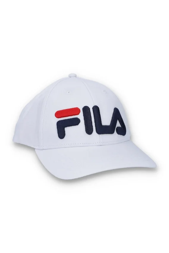 Casquette de baseball blanche Illa à visière rabattable