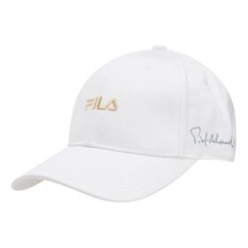 Casquette de baseball décontractée blanche pour homme avec logo Fila