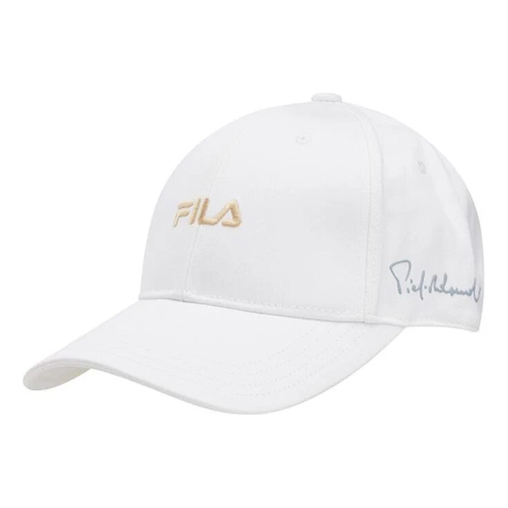 Casquette de baseball décontractée blanche pour homme avec logo Fila