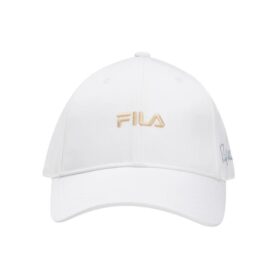 Casquette de baseball décontractée blanche pour homme avec logo Fila